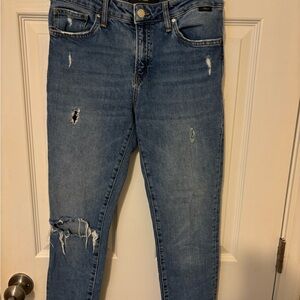 Mavi Classic Blue Ripped Skinny Jeans